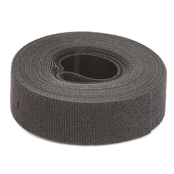 Лента-липучка в рулоне 9,5мм.x 22,8м.-ЧЕРНЫЙ DKC