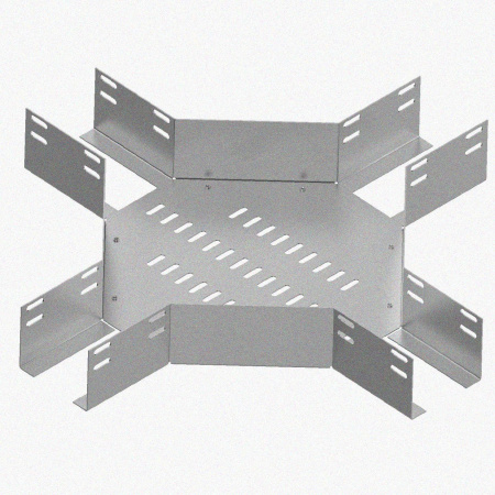 Лоток крестообразный глухой КМГ 400х65 УХЛ1, горячее цинкование S1,5