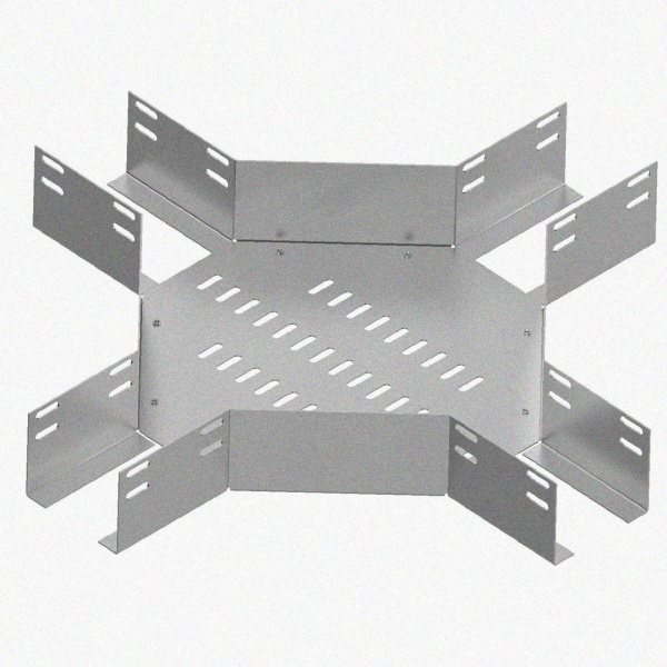 Лоток крестообразный глухой КМГ 400х65 УХЛ1, горячее цинкование S1,5