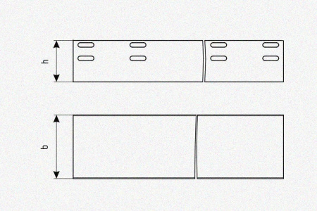 Лоток глухой ЛМГ 500х65х2000 У3, окрашенный, S1,5