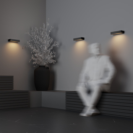 Настенный светильник (бра) 10Вт 3000К Графит IP65 Lot O428WL-L10GF3K Outdoor Maytoni