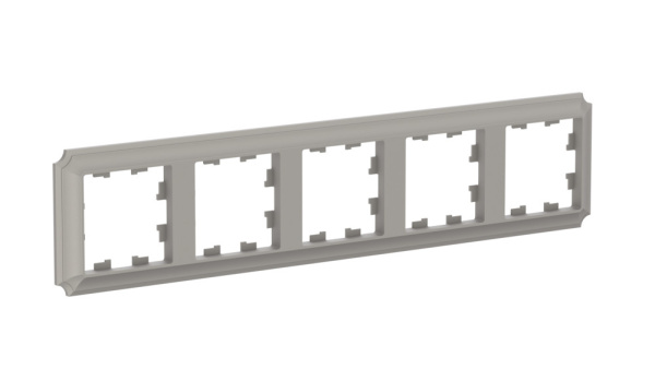 ATLASDESIGN ANTIQUE 5-постовая РАМКА, универсальная, ШАМПАНЬ Schneider Electric