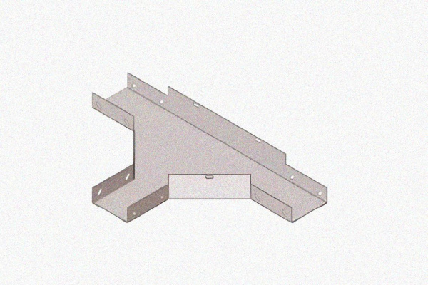 Лоток тройниковый замковый глухой ОТЗГ 300х100 УТ1,5, горячее цинкование, S0,8