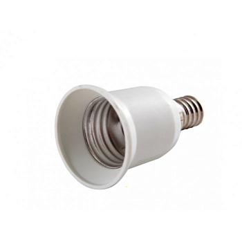 Переходник GLH-E14/E27-W белый General