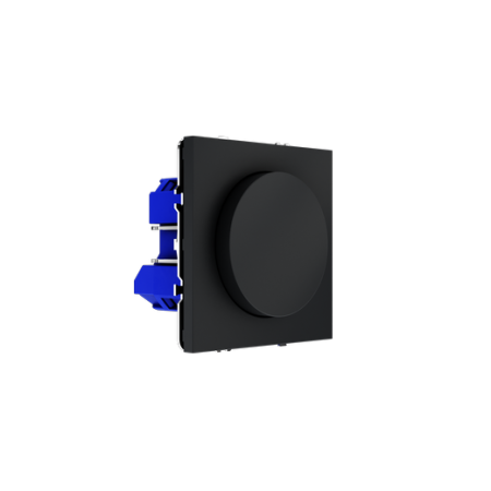 Светорегулятор встраиваемый Voltum S70 поворотно-нажимной 600 Вт, (графит)