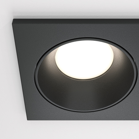 Встраиваемый светильник 2*GU10 50Вт Черный IP65 Downlight DL033-2-02B Technical Maytoni