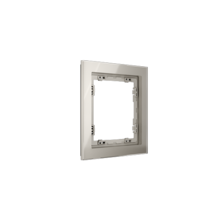 Рамка стеклянная Voltum S70 на 1 пост, (кашемир, стекло)