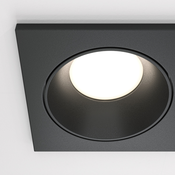 Встраиваемый светильник 2*GU10 50Вт Черный IP65 Downlight DL033-2-02B Technical Maytoni