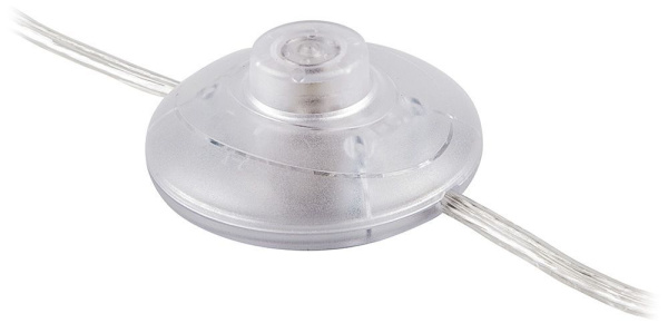 Сетевой шнур (с ножным выключателем) прозрачный, DM106