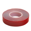 Скотч акриловый двусторонний STEKKER INTP5-0818-5 0,8*18 мм,длина 5м, прозрачный, красная подложка