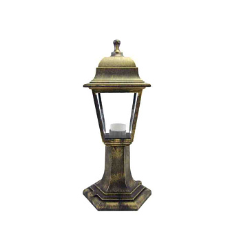 11-12 БР (НТУ 04-60-001 ОСКАР) Светильник-фонарь напольный бронза прозрач стекло APEYRON