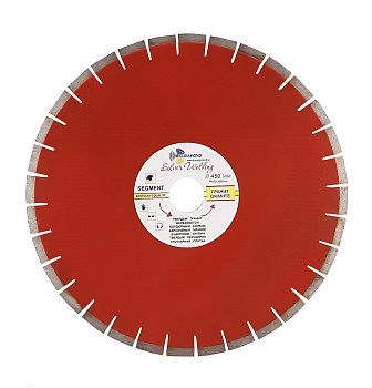 Диск алмазный отрезной 450*50 Сегмент Гранит Серебряная пайка SWG904 Trio-Diamond