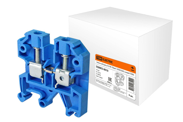 Зажим наборный ЗНИ-70мм2 (JXB250А) синий TDM Зажим наборный ЗНИ-70мм2 (JXB250А) синий TDM