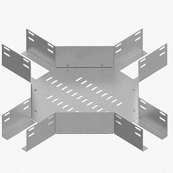 Лоток крестообразный перфорированный КМ 400х65 У3, окрашенный, S1,5
