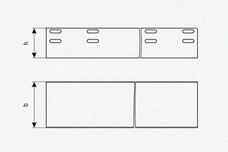 Лоток глухой ЛМГ 600х80х3000 УТ1,5, горячее цинкование S1,5