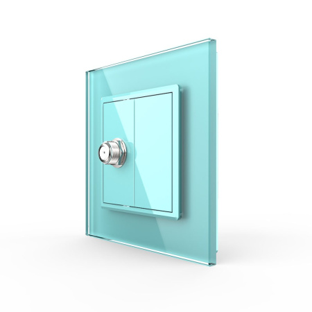 Розетка спутниковая SAT Зеленая Livolo