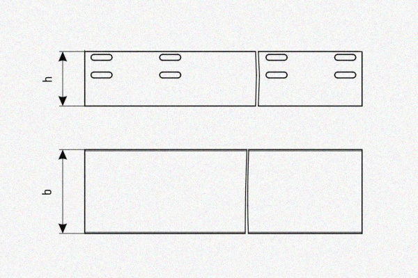 Лоток глухой ЛМГ 600х80х3000 УТ1,5, горячее цинкование S1,5