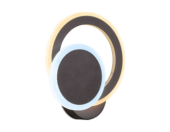 Настенный светодиодный светильник с выключателем FA561 CF/S кофе/песок LED 3000K/6400K 24W 200*200*60 Ambrella Light