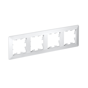 ATLASDESIGN AIR 4-постовая РАМКА, БЕЛЫЙ/дымчатый белый Systeme Electric