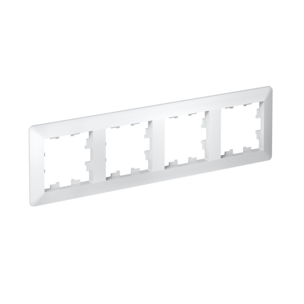 ATLASDESIGN AIR 4-постовая РАМКА, БЕЛЫЙ/дымчатый белый Systeme Electric