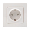Стокгольм Розетка 1-местная с/з 16А белая с защ, штор, EKF Стокгольм Розетка 1-местная с/з 16А белая с защ, штор, EKF