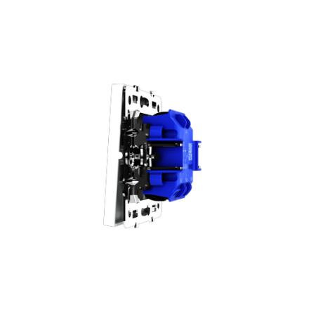 Выключатель встраиваемый Voltum S70 трехклавишный 10А, (белый матовый)