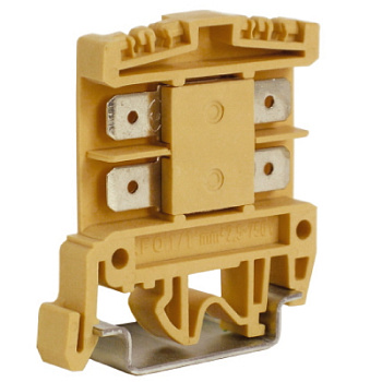 AFO.2/1+1, проходной зажим 2,5 кв.мм бежевый с раздельными контактами DKC