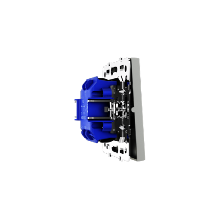Выключатель встраиваемый Voltum S70 трехклавишный 10А, (сталь)
