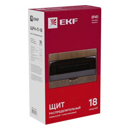 Щит распределительный навесной ЩРН-П-18 темное дерево IP41 PROxima EKF