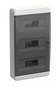 Корпус пластиковый ЩРН-П-36 IP41 черн. прозр. дверь TEKFOR  IEK