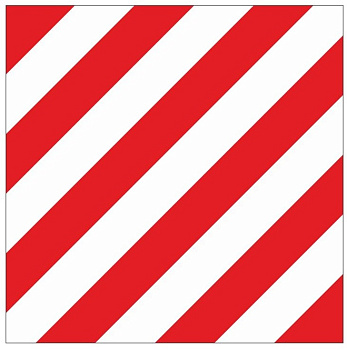 Знак "Негабаритное место" 300х300 мм, металл EKF