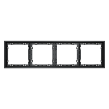 Рамка пластиковая Voltum S70 на 4 поста, (графит)