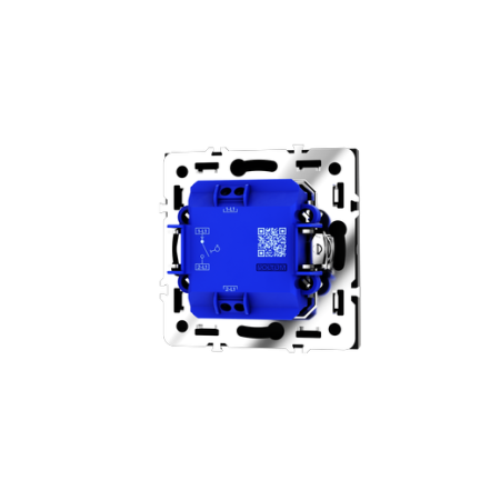 Выключатель с самовозвратом встраиваемый Voltum S70 одноклавишный 10А, (черный матовый)