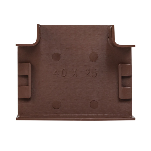 Угол T-образный (40х25) (4 шт) темное дерево EKF-Plast