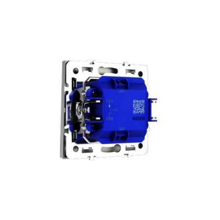 Выключатель встраиваемый Voltum S70 одноклавишный 10А, (сталь)