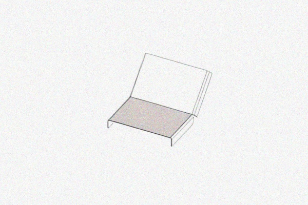 Крышка лотка КЛП 100х50-45 УТ1,5 для поворота трассы вверх на 45, без покрытия S0,8