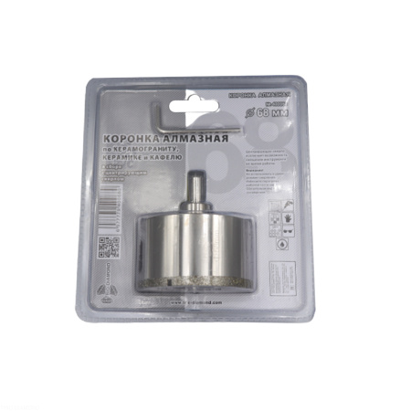 Коронка алмазная по керамике и кафелю с центрирующим сверлом 68мм 400068 Trio-Diamond