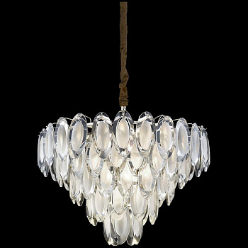 Люстра подвесная Белое золото/Прозрачный E14 16*40Вт WE139.16.103 WERTMARK