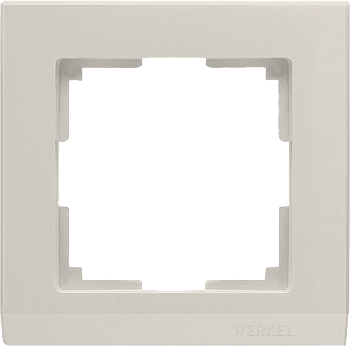 Stark Рамка горизонтальная 1 пост . 00 IP20 Бежевый Werkel