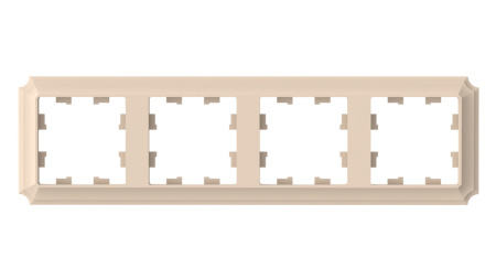 ATLASDESIGN ANTIQUE 4-постовая РАМКА, универсальная, ПЕСОЧНЫЙ Schneider Electric