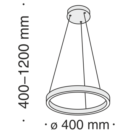 Подвесной светильник 25Вт 4000K Белый IP20 Rim MOD058PL-L22W4K Technical