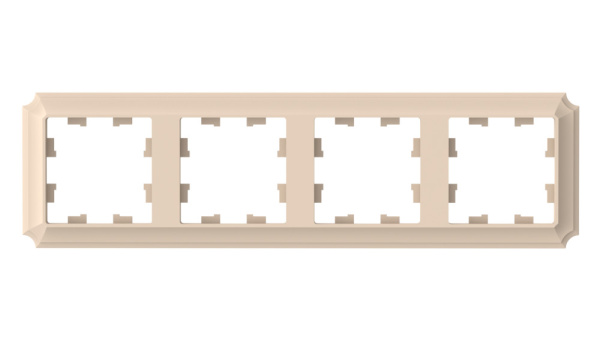 ATLASDESIGN ANTIQUE 4-постовая РАМКА, универсальная, ПЕСОЧНЫЙ Schneider Electric