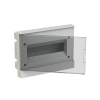 Бокс в нишу 12М серая дверь Basic E (с к ABB