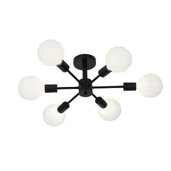 Люстра потолочная Черный E27 6*60Вт SL419.402.06 EVOLUCE
