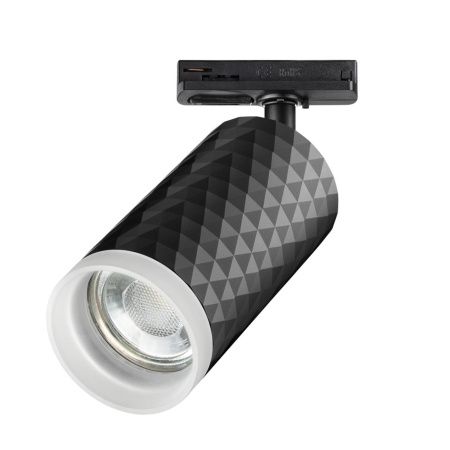 Св-к трековый однофазный двухжильный IP20 GU10 9W 220V BRILL черный NOVOTECH