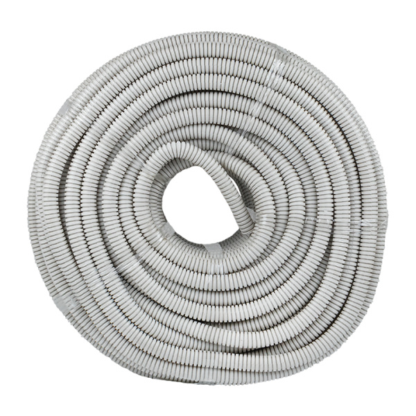 Труба гофр, ПВХ с протяжкой d20 мм (100 м) серая EKF-Plast