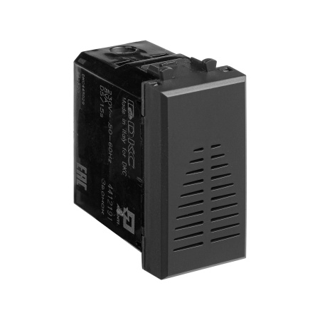 Звонок модульный, "Avanti", "Черный матовый", 1 модуль DKC