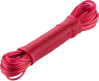 Шнур "Мастер" бельевой, стальная сердцевина, в пластиковой оплетке, 15м ЗУБР