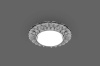 Светильник встраиваемый с белой LED подсветкой Feron CD4026 потолочный GX53 без лампы прозрачный