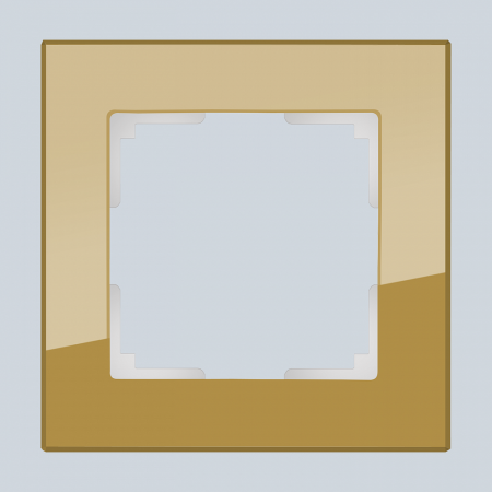 Favorit Рамка горизонт/вертик 1 пост . шампань IP20 Werkel